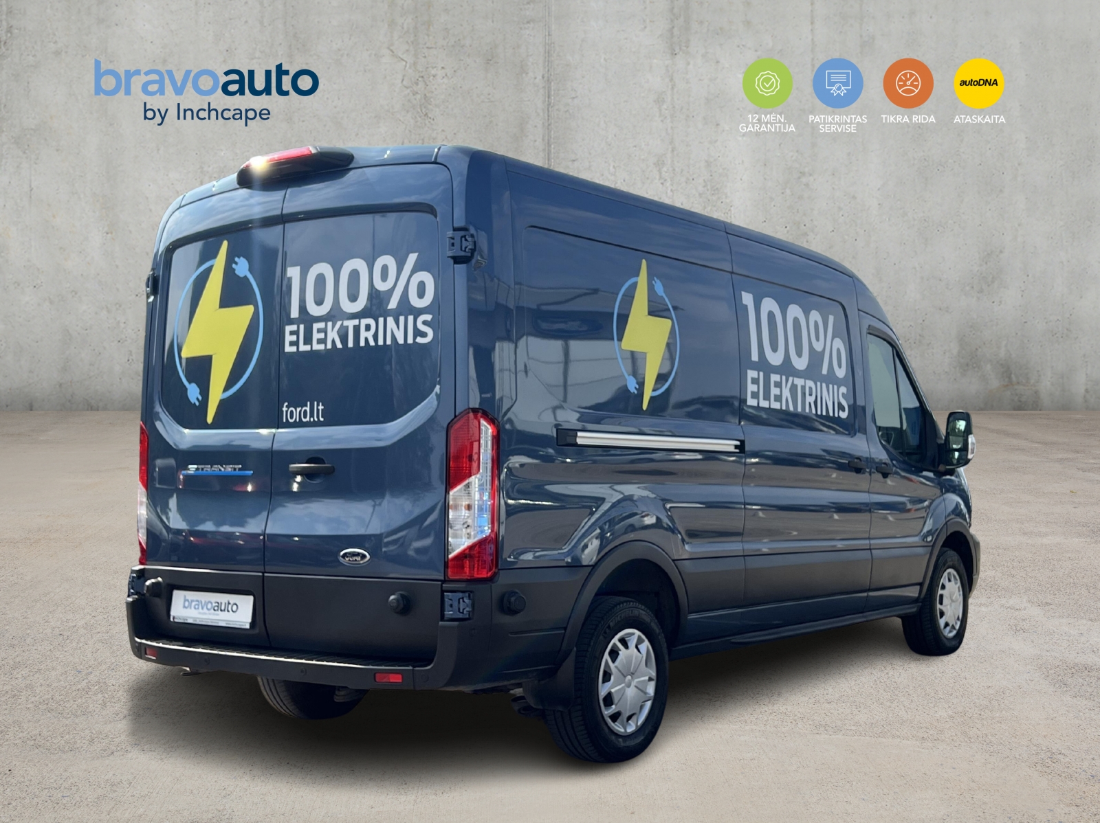 Ford Transit 100% Elektrinis VAN L3H2