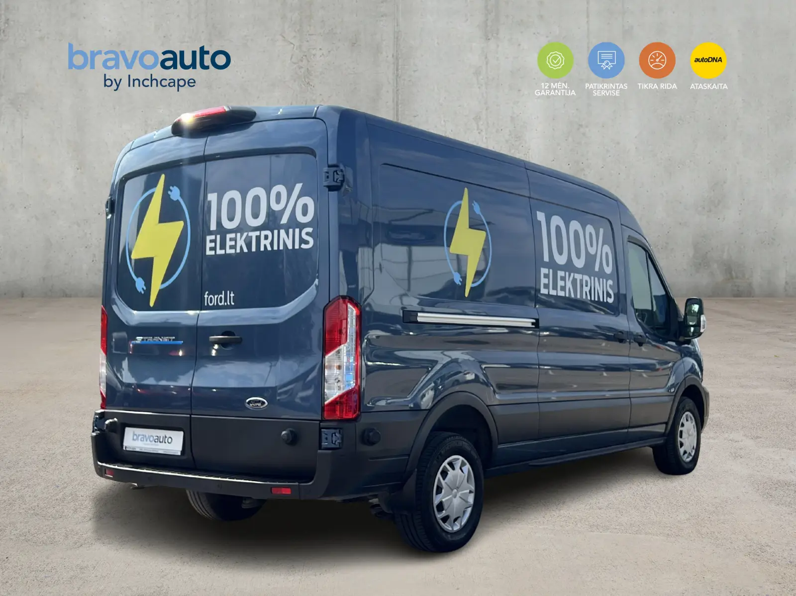 Ford Transit 100% Elektrinis VAN L3H2