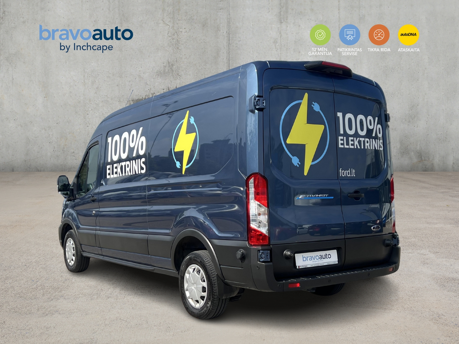 Ford Transit 100% Elektrinis VAN L3H2