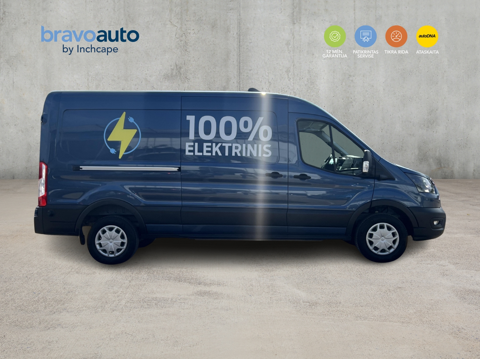 Ford Transit 100% Elektrinis VAN L3H2