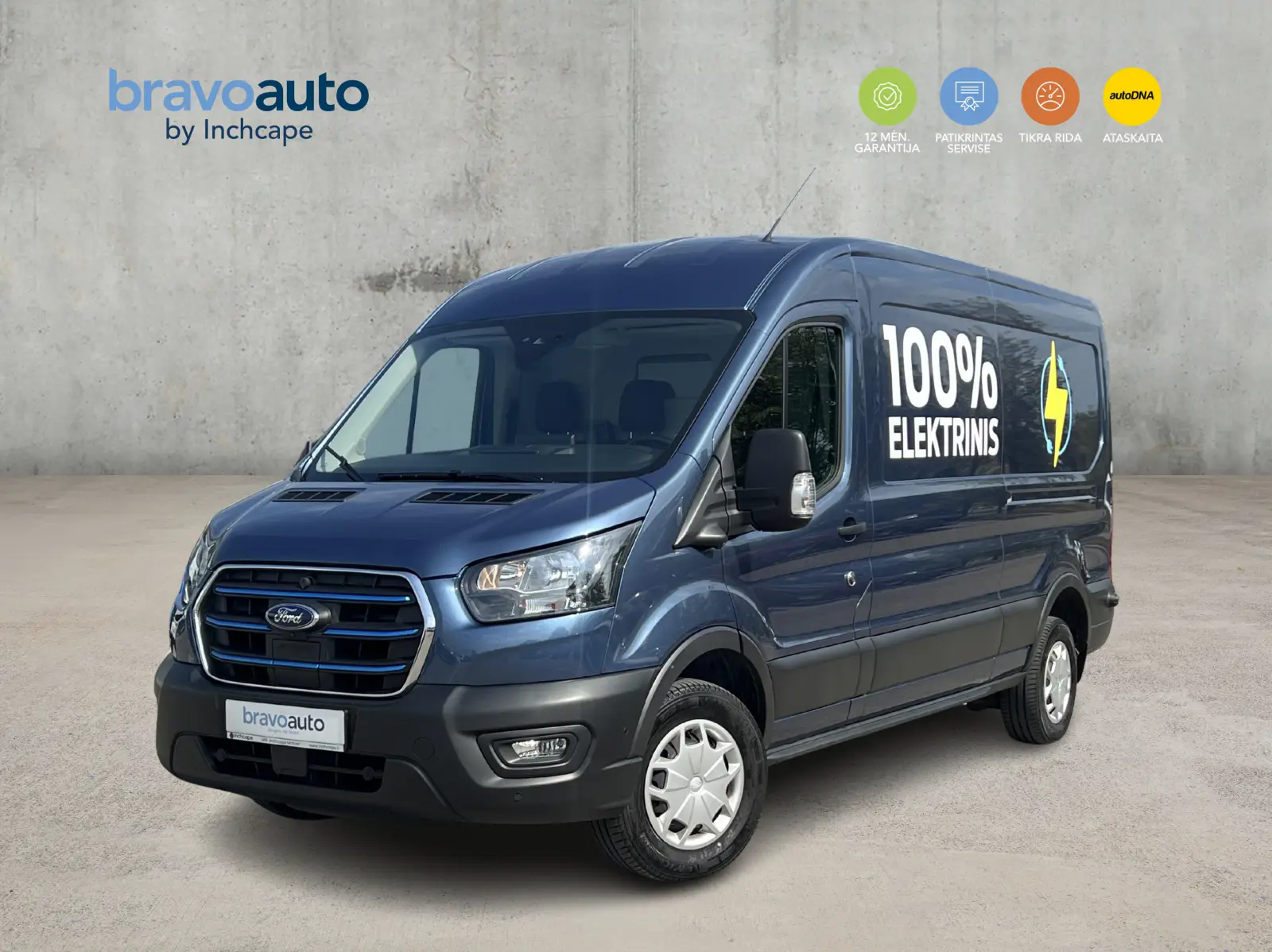 Ford Transit 100% Elektrinis VAN L3H2