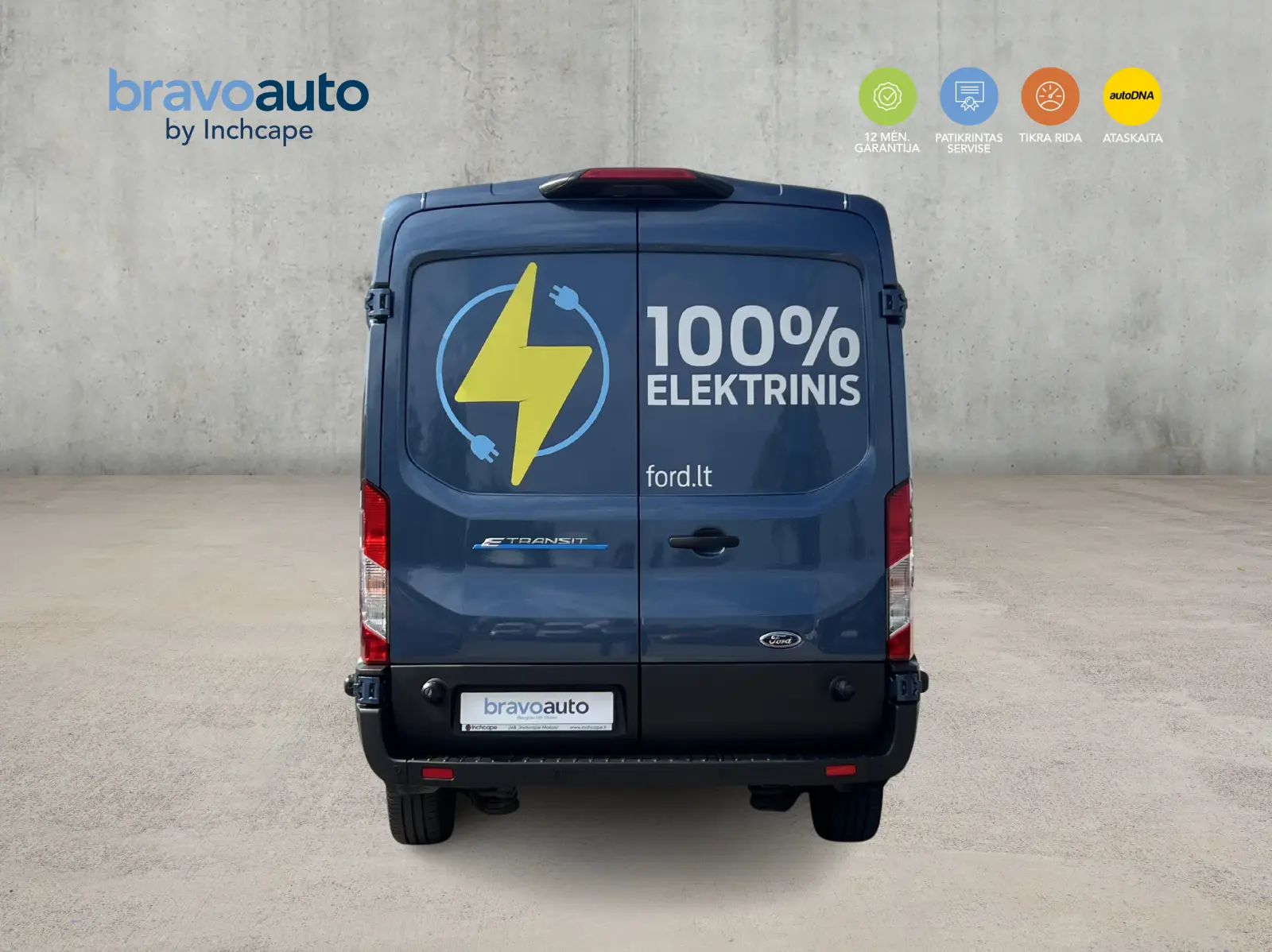 Ford Transit 100% Elektrinis VAN L3H2